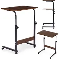 Modernhome Mobiler Laptop-Tisch, Schreibtisch, der an Stuhl oder Sofa gestellt werden kann, dunkelbraun (Nussbaum),