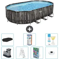 Bestway Power Steel Oval - 610x366x122 cm - 6-teilig S622