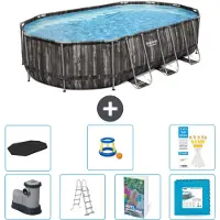 Bestway Power Steel Oval - 610x366x122 cm - 6-teilig S570
