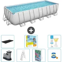 Bestway Power Steel Rechteckig - 640x274x132 cm - 6-teilig S529