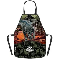 Oxybag Jurassic World Schürze, 100% Polyester, mit Clipverschluss und zwei geräumigen Taschen