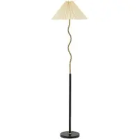 Mauro Ferretti Schwarze Metall-Stehlampe Ø 46x172 cm