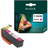 Evoke kompatible Tinte für Epson 33XL T3363 Magenta 13 ml 940 Seiten Expression Premium XP-530 540 630 635 640 645 830 900 7100