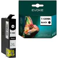 Evoke kompatible Tinte für Epson T1301 1301 C13T13014010 Schwarz 32 ml 1190 Seiten Stylus Office BX320FW BX525WD BX535WD BX625FWD BX630FW BX635FWD BX925FWD; Stylus SX525WD SX535WD SX620FW