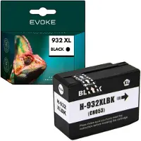 Evoke kompatible Tinte für HP 932XL HP932 CN053AE Schwarz 33 ml 1460 Seiten OfficeJet 6100 6600 6700 Premium 7110 7510 7600 7610 7612