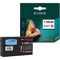 Evoke kompatible Tinte für Epson C13T789340 T7893 Magenta 36 ml 4210 Seiten WorkForce Pro WF-5110DW 5190DW 5620DWF 5690DWF
