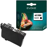 Evoke kompatible Tinte für Epson 603XL 603 XL C13T03A14010 Schwarz 13 ml 730 Seiten Expression Home XP-2100 2105 2150 2155 3100 3150 3155 4100 4105; WorkForce WF-2810DWF 2830DWF 2835DWF 2850DWF