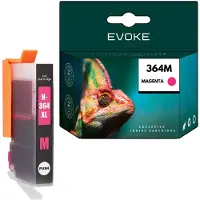 Evoke Cartus HP-Druckertinte 364XM Magenta, 15 ml, 1870 Seiten, CB324EE, kompatibel mit Photosmart 5510, 5520, 5524, 3520, 3070A