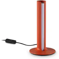 Ideal Lux LED-Tischlampe Dorica, orange, Höhe 25 cm