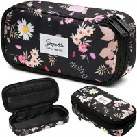Zagatto Federmäppchen mit zwei Fächern und Blumenmuster ZG877