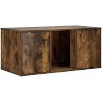 Syfax Katzenkiste Möbel Räuchereiche 100 x 49 x 45 cm Holzwerkstoff