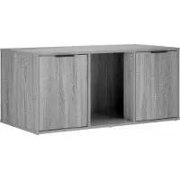 vidaXL Katzenkiste Möbel Sonoma-Grau 100 x 49 x 45 cm Holzwerkstoff