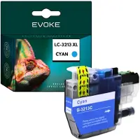 Evoke kompatible Tinte für Brother LC-3213 LC3213 LC3213C Cyan 7 ml 280 Seiten DCP-J572DW J774DW J772DW