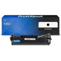 PrintAbout Toner kompatibel mit HP 135X (W1350X) - Schwarz - Hohe Kapazität