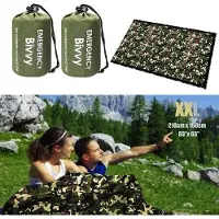 Markenlos Thermische Notdecke, Schlafsack | Premium-Notdecke | Ultraleichte Überlebenspfeife, Kälteschutz / Not-Schlafsäcke - Notfall-Folie