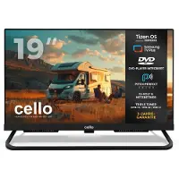 Cello 19″ Smart Camping LED TV mit TizenOS by Samsung, Triple Tuner, Pitch Perfect Sound, 12V/24V/230V Multispannung – ideal für Wohnmobil & Wohnwagen