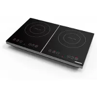 Heinner HFSHI-M2ZBTC Induktionskochplatte 3500 W, 2 Kochzonen, Touch, Schwarz
