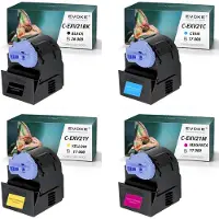 Evoke kompatibler Toner für Canon C-EXV21 CEXV21 4x CMYK:Schwarz,Cyan,Magenta,Gelb 77000 Seiten imageRUNNER C2380i C2880 C2880i C3080 C3380 C3380i C3580 C3580i