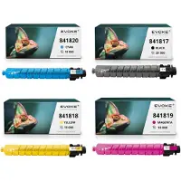 Evoke kompatibler Toner für Ricoh MPC-3003 MPC-3503 841817 4x CMYK:Schwarz,Cyan,Magenta,Gelb 83500 Seiten Aficio MP C3003 C3003SP C3003ZSP C3503 C3503SP; Lanier MPC3003 MPC3503; Nashuatec MPC3004