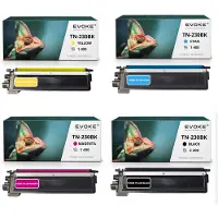 Evoke kompatibler Toner für Brother TN-230 TN230 4x CMYK:Schwarz,Cyan,Magenta,Gelb 6400 Seiten DCP-9010CN; HL-3040CN 3045CN 3070CW 3075CW; MFC-9120CN 9125CN 9320CW