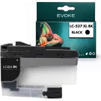 Evoke -Kompatibilpatrone für den Epson-Drucker LC527 XL LC-527, schwarz, 25 ml, kompatibel mit MFC-J4350DW und MFC-J4550DW