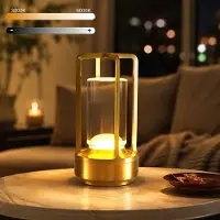AjieQaQ LED Akku Tischlampe Gold Kabellos, Touch Tischleuchte Dimmbar mit 3 Lichtfarben, Wiederaufladbare Nachttischlampe mit USB-C, 2000mAh Batterie, Augensc