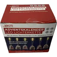 Bonetti Adventskalender LED Lichterkette 24 kleine Überraschungen
