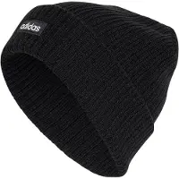 Adidas Beanie "LINEAR BEANIE, BÜNDCHEN" mit umgeschlagenem Bündchen, schlichtes Design, zeitlose Silhouette