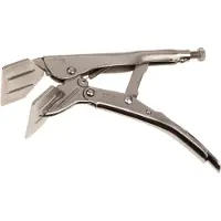 Stubai BREITMAUL-GRIPZANGE 180 mm | Profi-Spannzange zum Fixieren, Biegen & Bördeln von Blech & Profilen | vernickelte Oberfläche – Zangenmaul 80 mm, Öffnung 45 mm, Gewicht 470 g