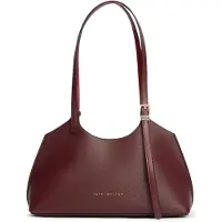 Tommy Hilfiger Modern Textured Tote Bag, Stoffbeutel, Magnetverschluss, Erwachsener, OS, Bordeaux, Oxblood