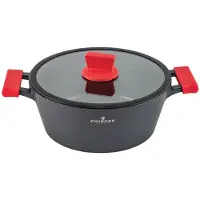 Zwieger Obsidian Topf mit Deckel 28Cm 5L Induktion