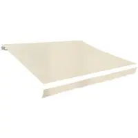 OEM Schutzvorhang - Ersatzvorhang für Sonnenschirm - Creme - UV-beständig - 3 x 2,5 m - Exklusiv