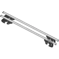 Menabo Sherman Silver | Dachträger Alfa Romeo - 159 Sportwagon 2006-2008 - Aluminium - Länge 120 cm - Tragkraft 90 kg - 2er-Pack