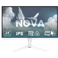 AROZZI Nova 24" Gaming Monitor - Full HD IPS - 200Hz - Weiß