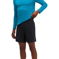 Hoka One One - Short 2 en 1 stretch et ultraléger - M Glide Short 7 2In1 Black für Herren - Größe L - schwarz