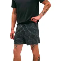 Hoka One One Glide 5 5" Shorts Schwarz Grau, Größe S