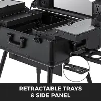 OEM Professionelle - Cosmetische Case - Mit LED-Licht - Spiegel - Beauty - Make Up - Trolley - Koffer - Aluminium Toolbox
