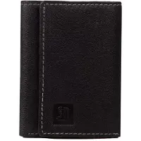 Gaja schwarze und rote Lederbrieftasche