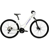 KROSS Crossrad "Crossrad Damen 28" Evado 4.0 grau 16 Gänge" Gr. 48, grau, blau, schwarz, Fahrräder, Damen, 48cm, 28 Zoll (71,12cm) hinten: 28 Zoll (71,12cm), Crossrad