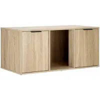 vidaXL Katzenkiste Möbel Sonoma-Eiche 100 x 49 x 45 cm Holzwerkstoff