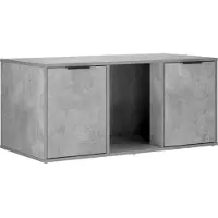 Syfax Katzenkiste Möbel Betongrau 100 x 49 x 45 cm Holzwerkstoff