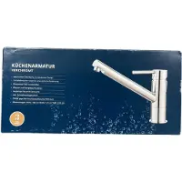 OEM Küchenarmatur verchromt Brausekopf 360° schwenkbar Wasser und Energiesparfunktion inkl. Schnellmontagesystem langlebige Keramik-Kartusche