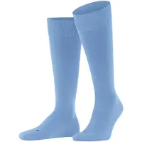 Falke Ultra Energizing Herren Kniestrümpfe, 43-44, Blau, Uni, Baumwolle