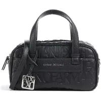 Armani Exchange Exchange A|X Women's Liz pebble bauletto, BLACK, small size