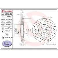 Brembo Bremsscheibe 09.8004.7X, 1 Stück