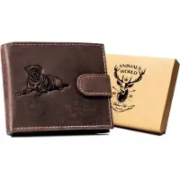 Always Wild Herren Lederbrieftasche N992L-CHM-DOG-1 BLAC