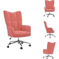 vidaXL Relaxsessel Rosa Samt - Sessel