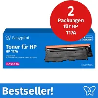 Easyprint Toner für HP 117A Magenta, Kompatibel mit HP ColorLaser 150, MFP-178, u.v.m., 2 Stück
