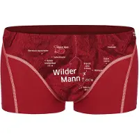 Ein schöner Fleck Erde Boxershorts Wilder Mann Karminrot karminrot S