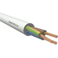Donne VMVL Eca Schwarzes Vinyl Kabel 2x1mm² 100M - D09422 [100 Meter]